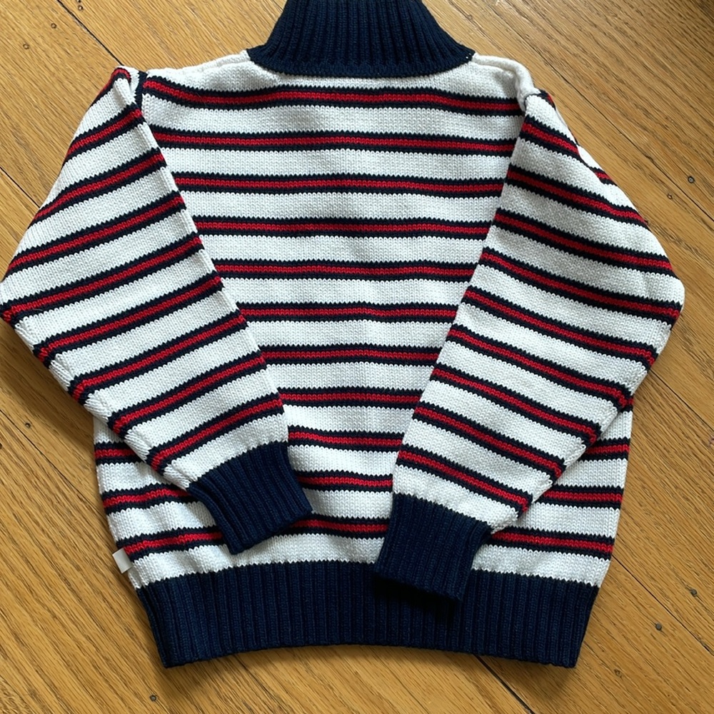 Bella Bliss Boys Americana Stripe Half-Zip Sweater - Picture 5 of 5
